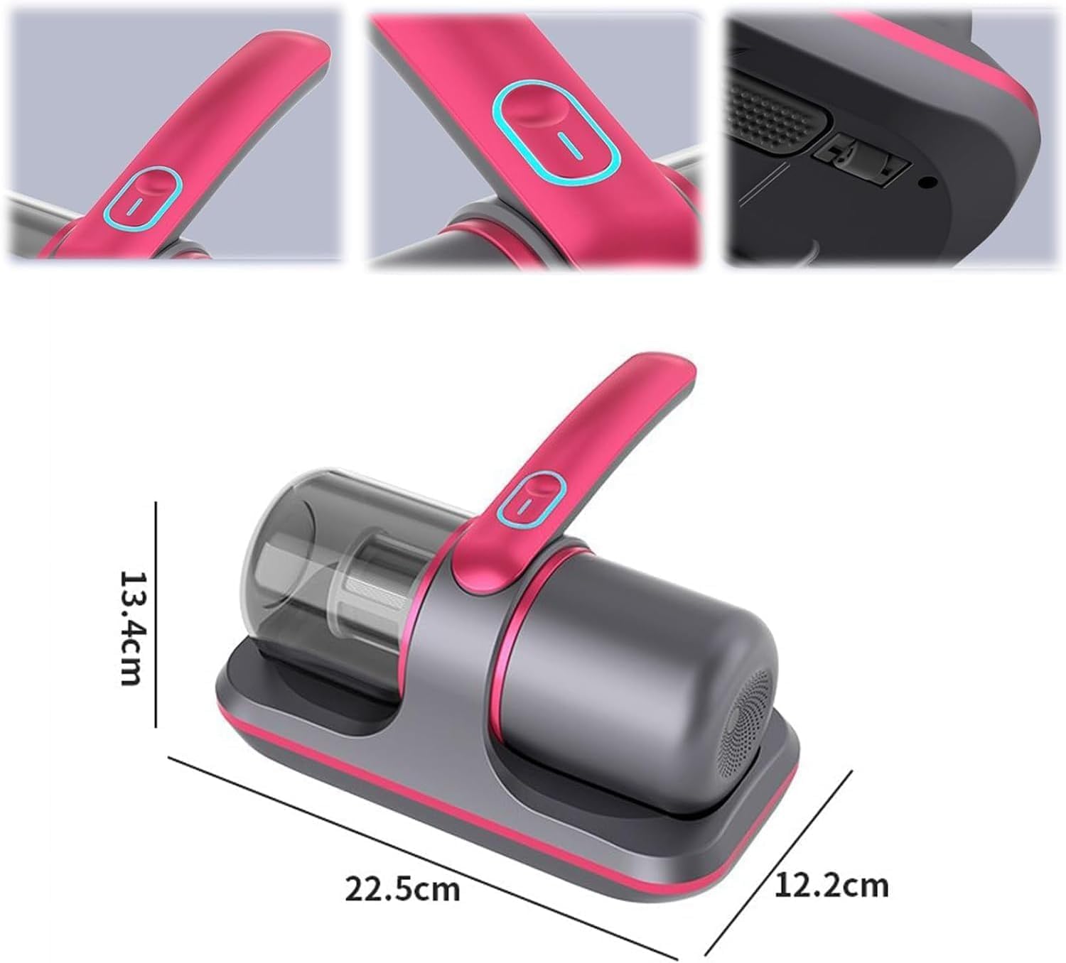 Pure Sleepy Pro Bed Vacuum Dust Mites, 2025 Upgrade 12000pa Pure Sleepy Pro Bed Vacuum, Mattress Cleaner Machine Deep Cleaner with Uv-C Light, 8,000 Vibrations Per Minute (Red)