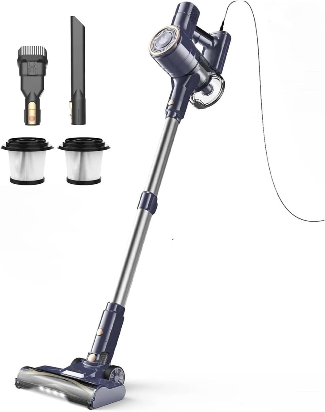 Corded Vacuum Cleaner 600W 23KPa Stick Vacuum 6 In 1 Powerful Lightweight Handheld Vacuum For Hard Floor Car Compatible With INSE I8(Purple)