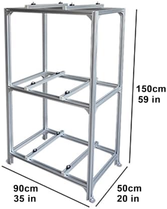 Three Levels Ground Stand for Mini Split Air Conditioners Heat Pump System, Heavy Duty Condenser Stand, Ductless Mini Split Bracket for 9,000-18,000 BTU ( Size : 90x50x150cm )