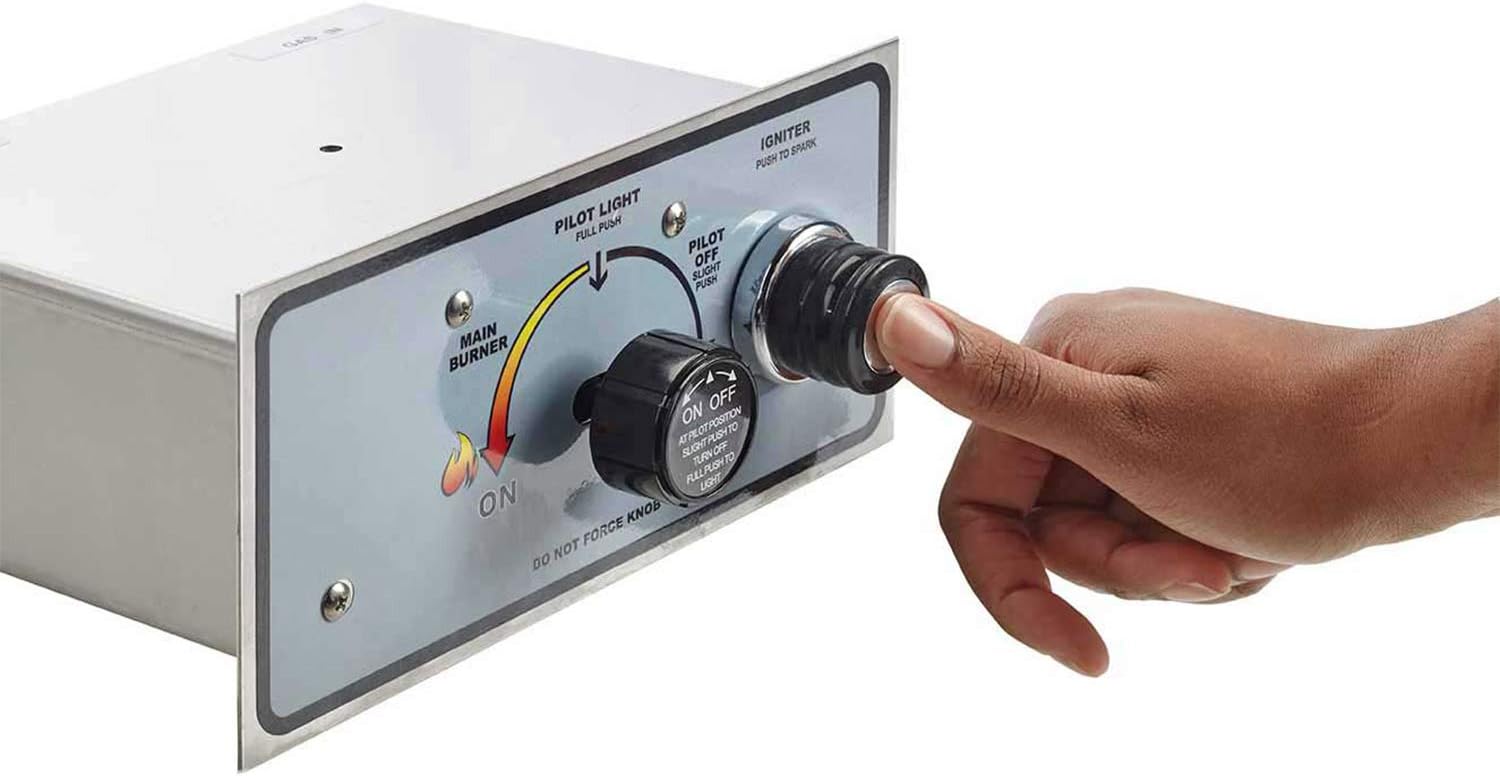 HPC Fire Push Button Flame Sensing Gas Fire Pit Kit (TOR-PENTA36FPPK-FLEX-NG), 36