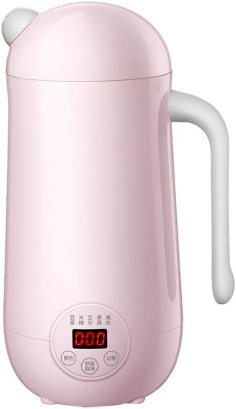 Mini Soymilk Machine Portable Soy Milk Rice Paste Maker Electric Juicer Blender Food Grinding Heating Processor 350ml(Black-JoJo's Bizarre Adventure1)