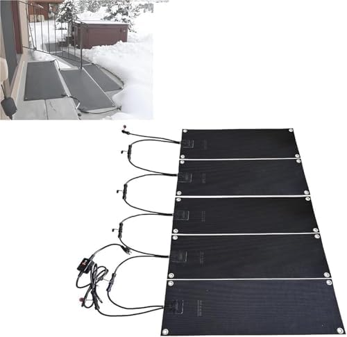 Heated Outdoor Mats for Winter Walkways - Snow Melting Mats for Ice Melt, 10x15inch-5 Pieces