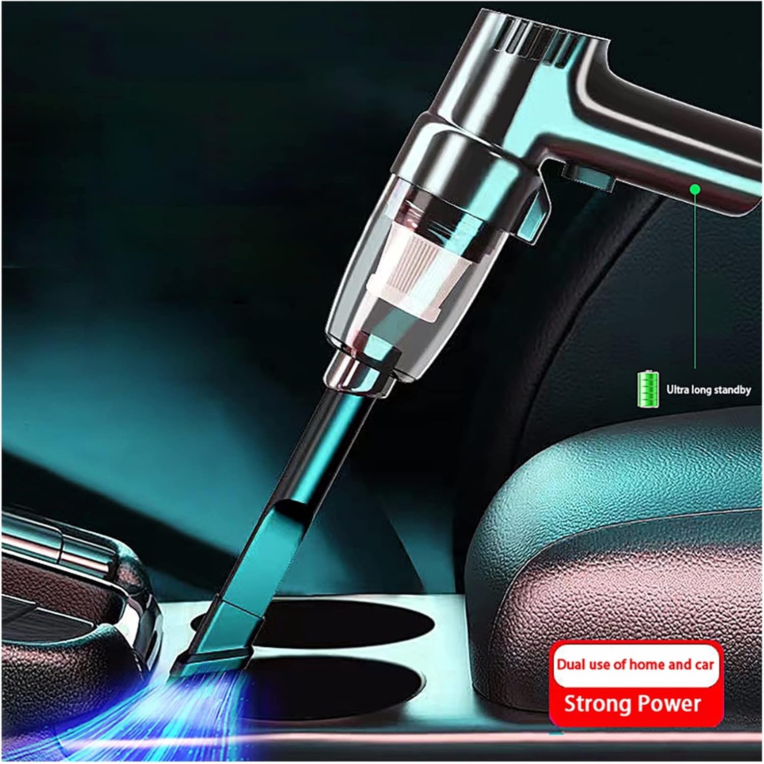 Portable Car Vacuum Cleaner 290000PA Rechargeable Handheld Vacuum Cleaner for Car Wired Wireless Dust Catcher Cyclone Suction (Color : USB Charging-05)