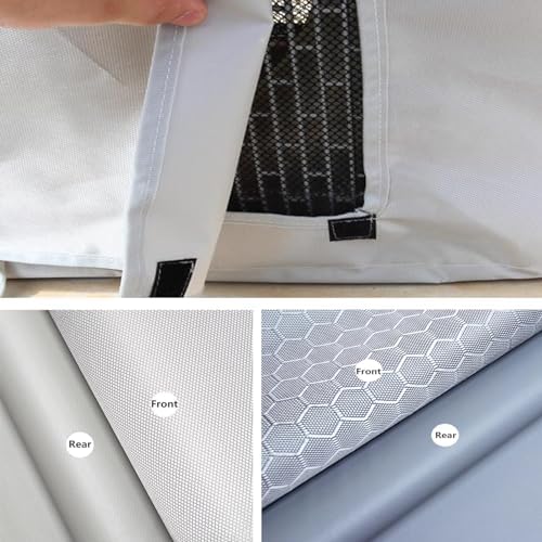 Outdoor Window Air Conditioner Covers,Window Air Conditioner Cover for Outside Unit, AC Covers for Outdoor Window Large Size,Silver (Color : Silver, Size : 37.8x15.7x27.6IN)