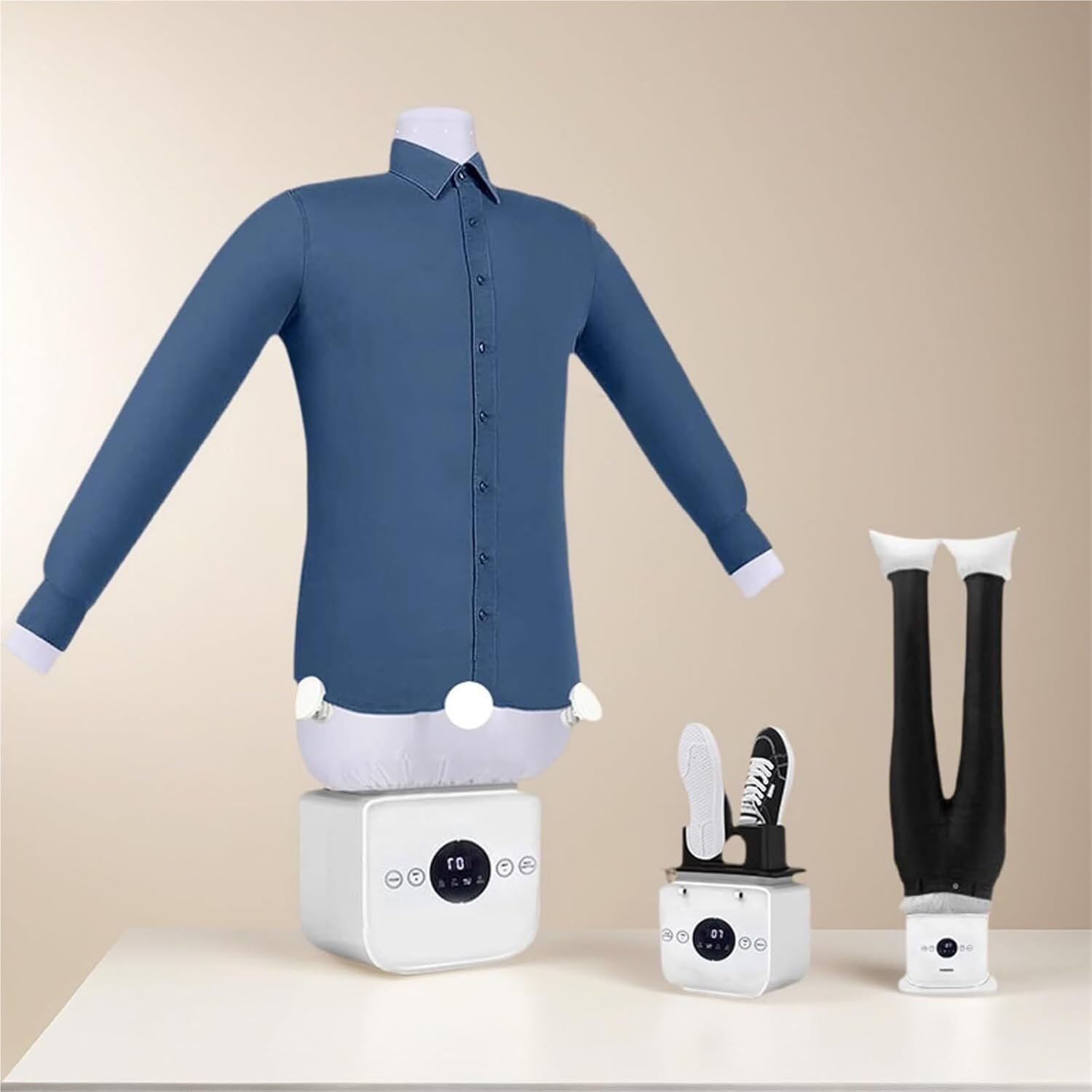 Hands Fre e Automatic Ironing Machine, Portable Steam, Automatic Hot Air Dryer & Iron,8 Minutes Quick Ironed Dry,Gentle Airflow Technology