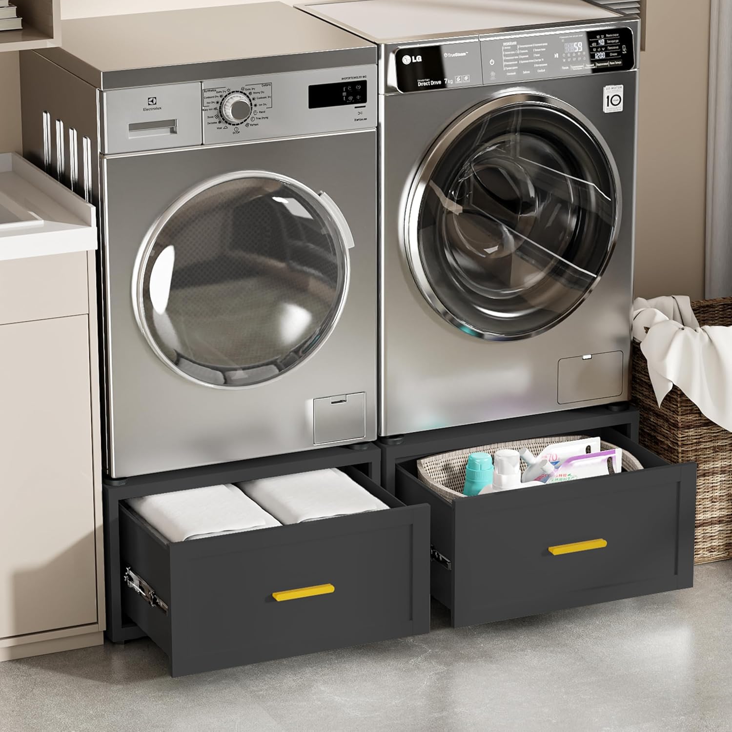 2 Pack Heavy Duty Washer and Dryer Pedestals, 28