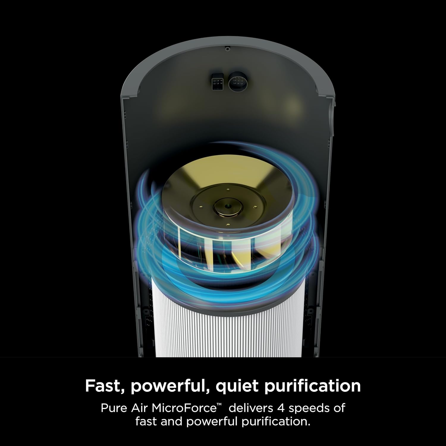 Shark 3 in 1 Air Purifiers for Home, Bedroom, or Office with HEPA Filter, Small Space Heater and Fan Combo, Filters Smoke, Covers up to 500 Sq Ft, Clean Sense Technology, Heat, Cool and Purify, HC452