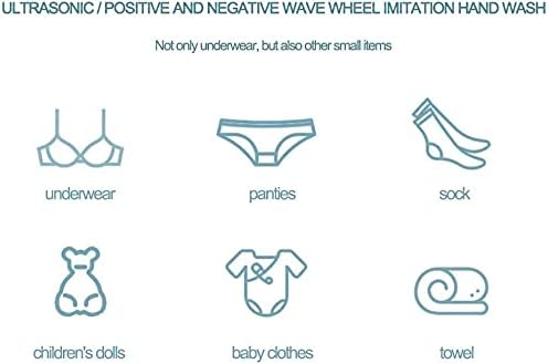 Portable Mini Washing Machine Folding Lightweight Travel Laundry Tub for Camping Dorms Apartments College Trip (Color : Green)