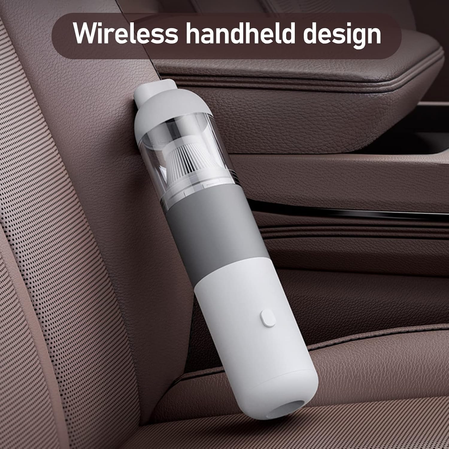 Hard Floor Vacuum 20000Pa Handheld Wireless Vacuum Cleaner 120W Powerful Cyclone Suction Mini Home Vacuum Cleaner Dry Only 5000mAh (Color : Orange)