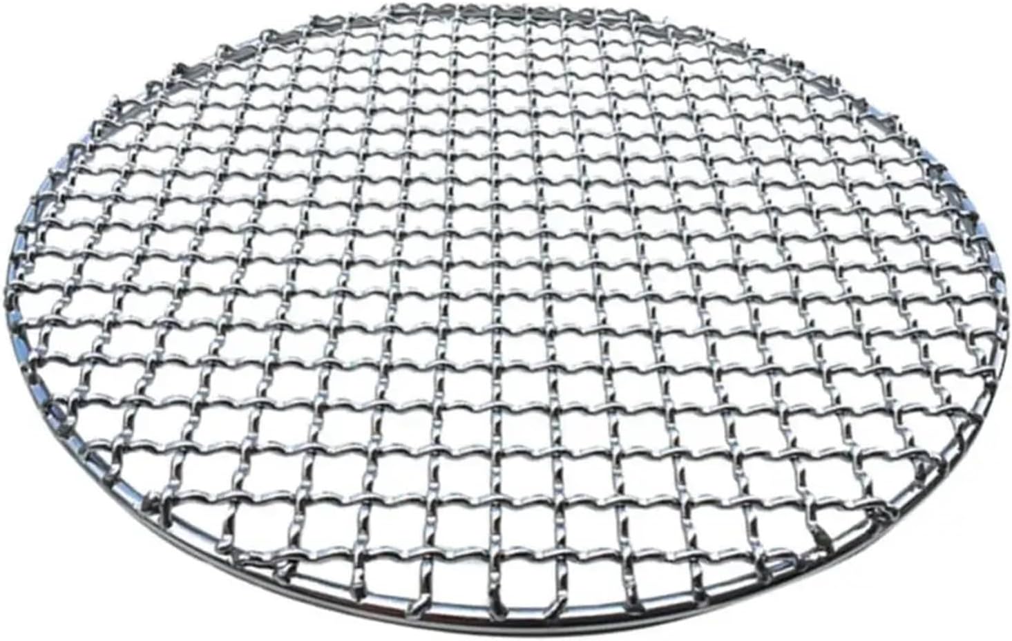 304 Stainless Steel BBQ Grill Mesh - Round Non-Stick Roast Nets, Bacon Grill Tool, Durable Barbecue Accessories, Universal Iron Grilling Grid for Outdoor Cooking