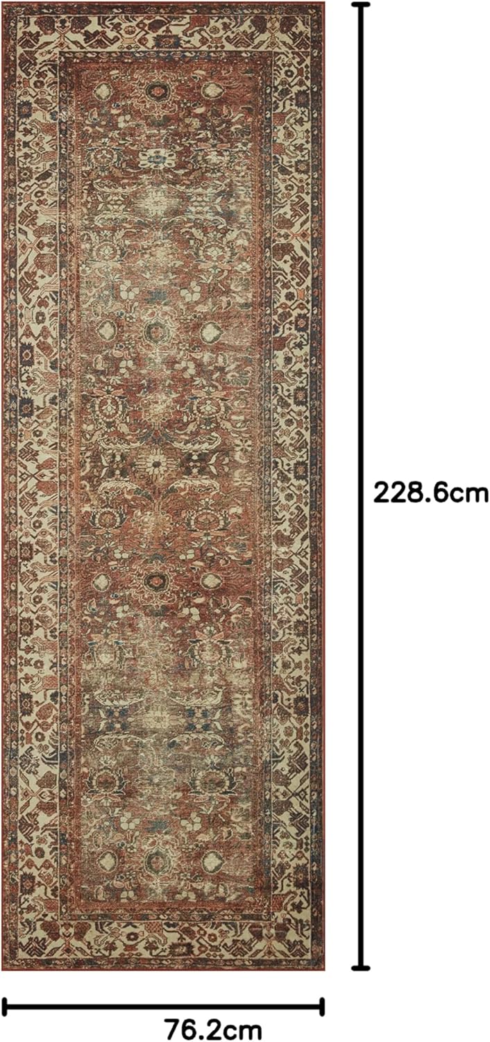 Loloi Magnolia Home by Joanna Gaines Banks Collection BAN-04 Brick/Ivory 2'-6