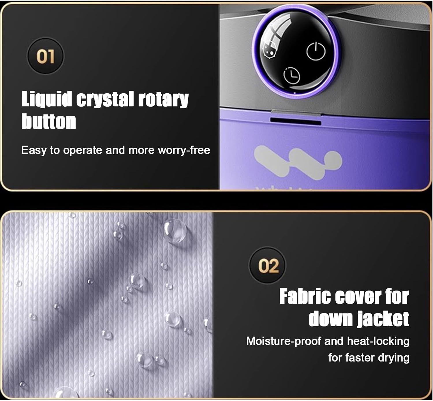 Portable Foldable Drying Rack, 680W Home Clothes Dryer, Dry Multiple Loads at Once, Adjustable Timer, Low Noise, for Home, Apartment and Travelling Caravan