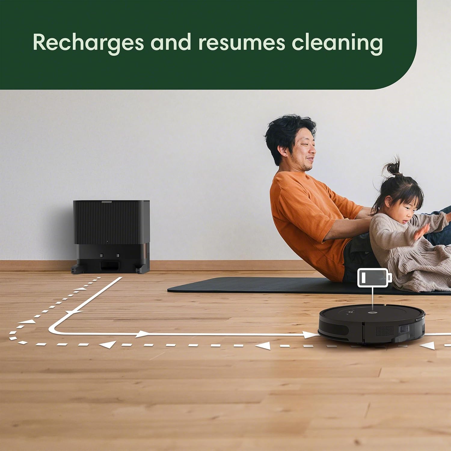 iRobot Roomba Vacuum 2 Essential Robot with AutoEmpty Dock, 3 Suction Levels, Latest Floor Tracking Sensors, and Compact Design (Black)