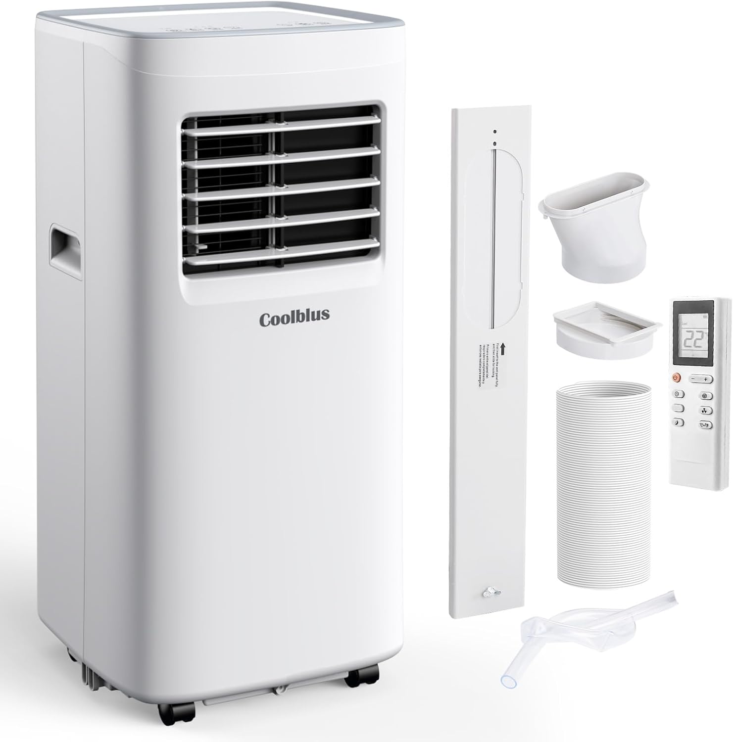 Portable Air Conditioners,8500 BTU air conditioner Cools Up to 360 Sq. Ft. 3 in 1 Portable AC with Remote Control,24H Timer, Smart Sleep Mode,Window Installation Kit & Filter Cleaning Brush