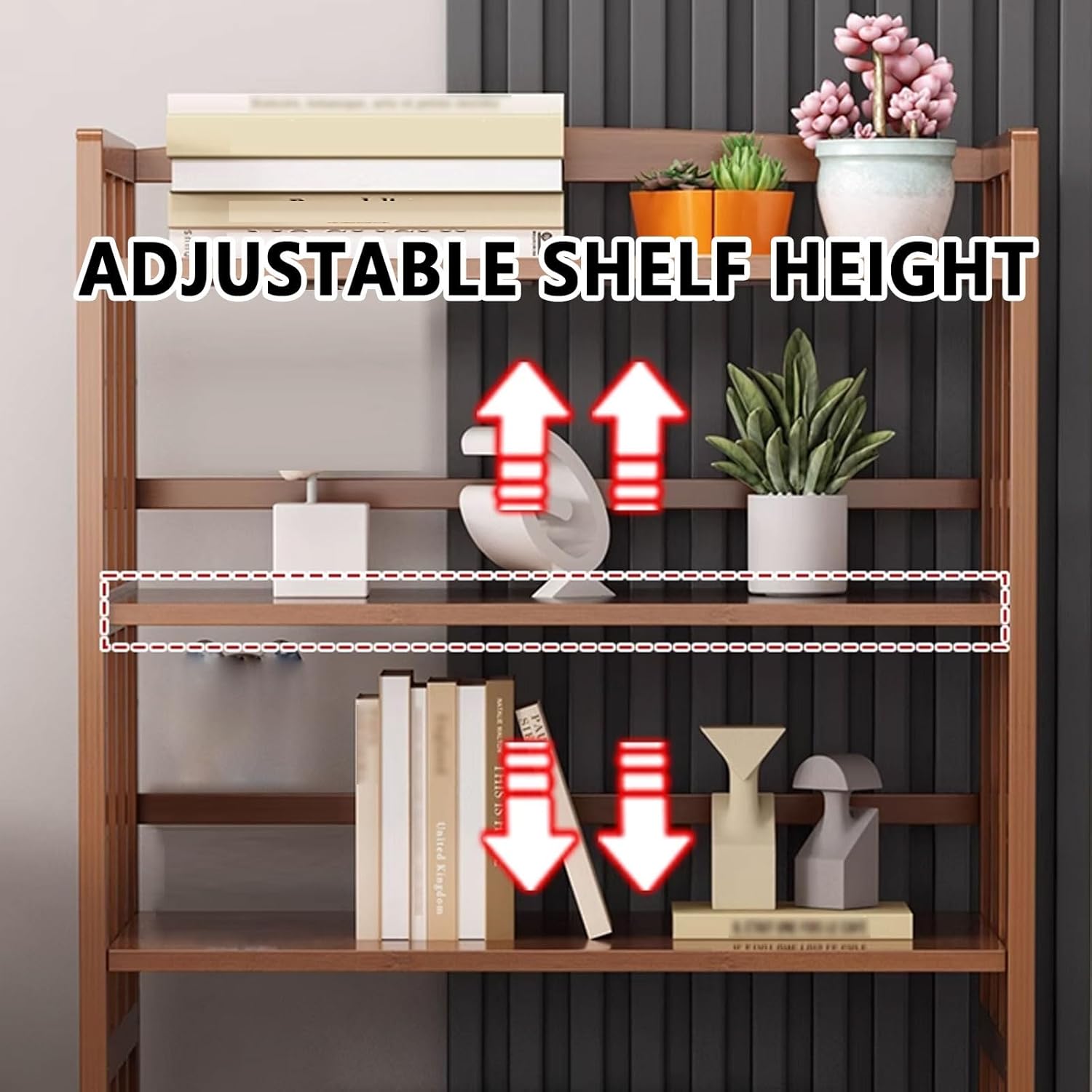 Mobile Sweeper Robot Storage Cabinet Shelf Multi-Functional Modern Vacuum Storage Stand Swivel Casters with Brakes Adjustable Shelf Height Multi-Layer(Natural,80 * 38 * 123cm)