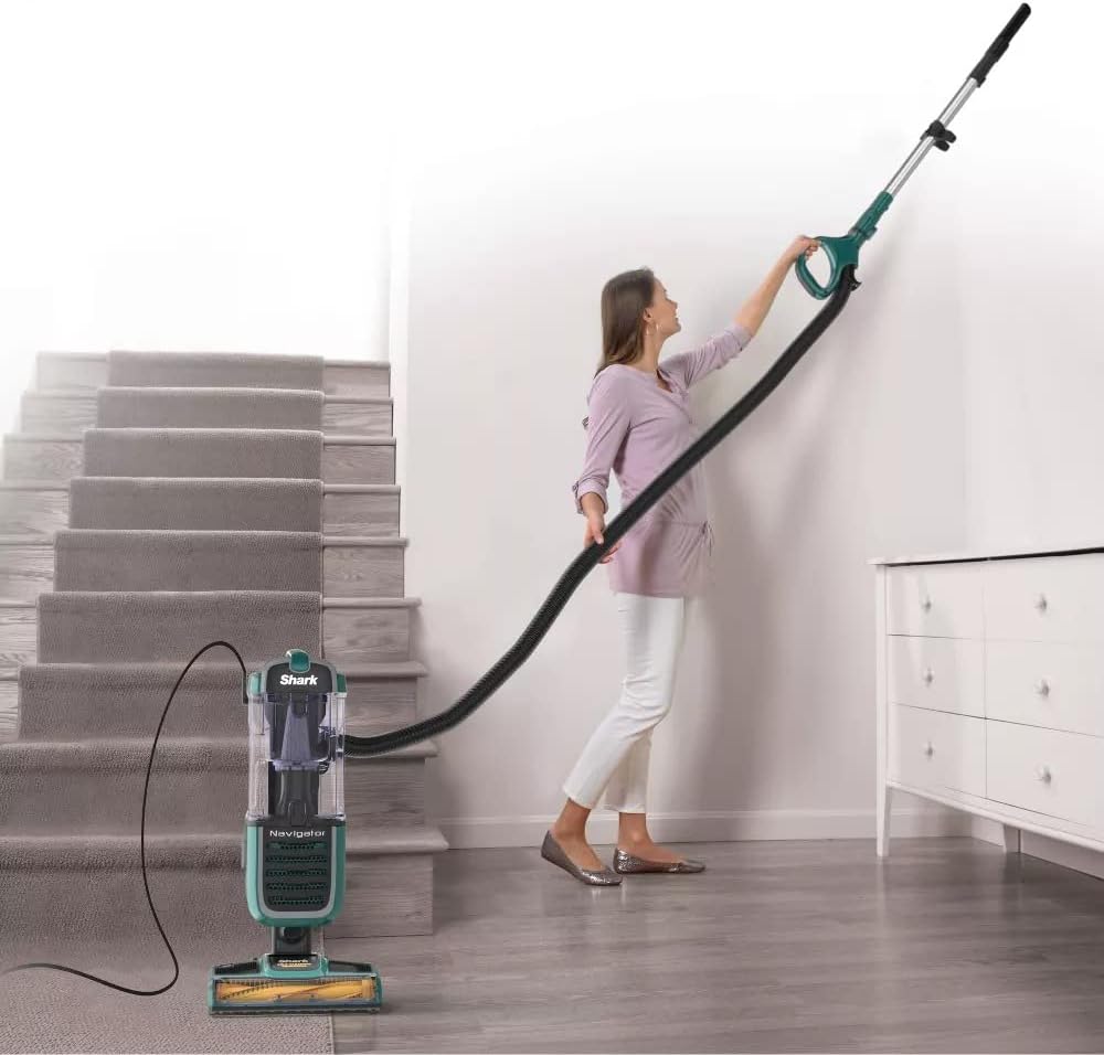 SHARK ZU51 Navigator Swivel Pro Pet Upright Vacuum with Self-Cleaning Brushroll, Green (Renewed)