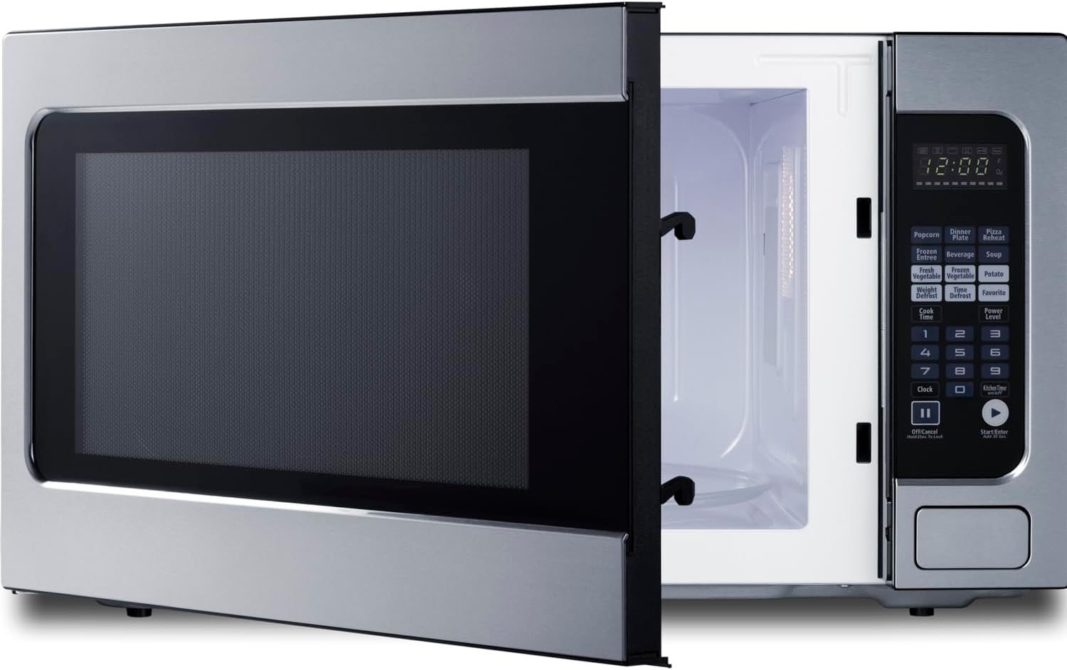 Summit Microwave Oven, 2.2 Cubic Foot, 1200W, Stainless Steel- SMBI27