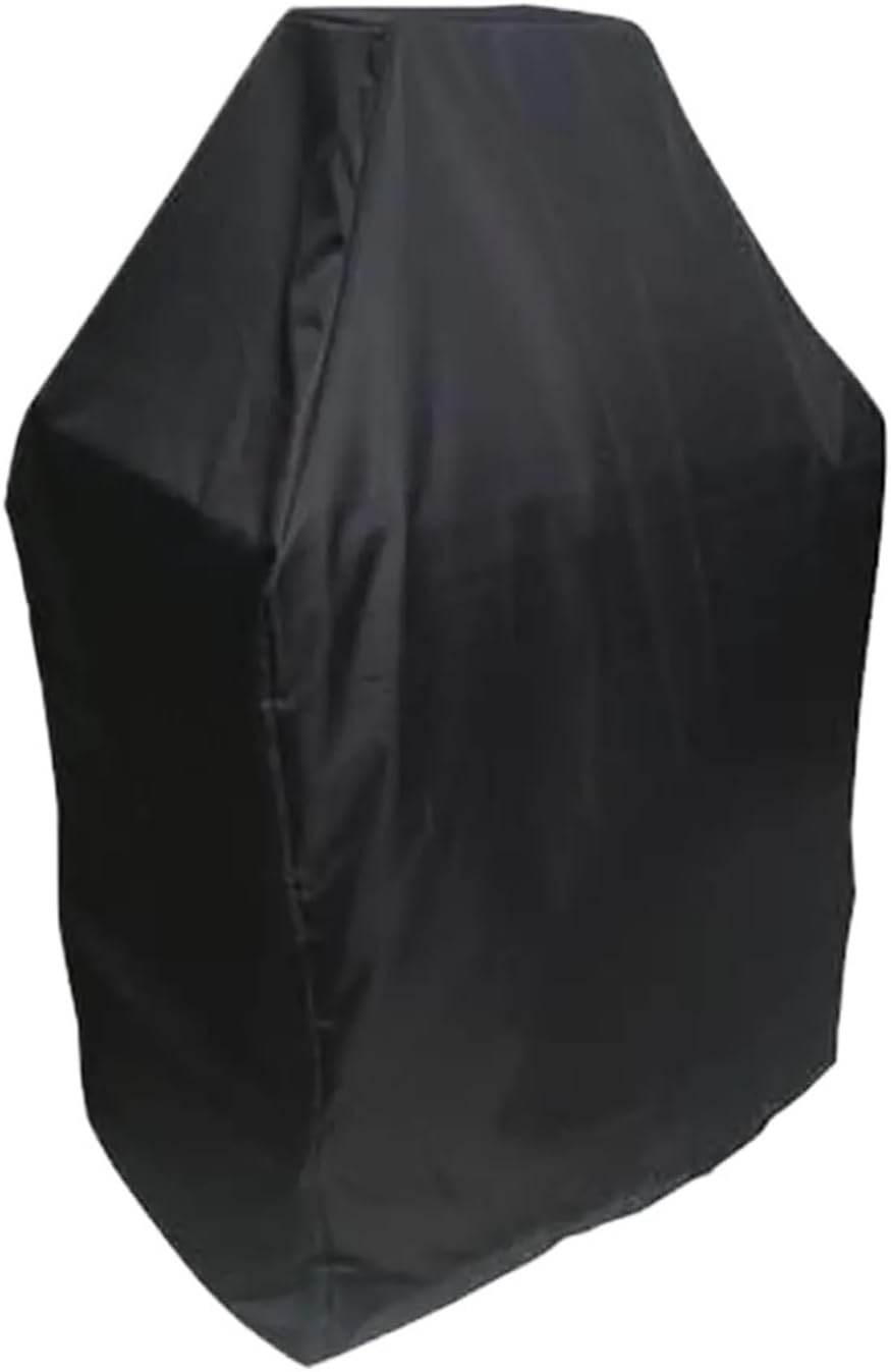 35.5 Inch Tall Heavy Duty Waterproof Outdoor Fireplace Cover Oxford Cloth Black Drawstring Fire Pit Protection for Patio Fireplaces