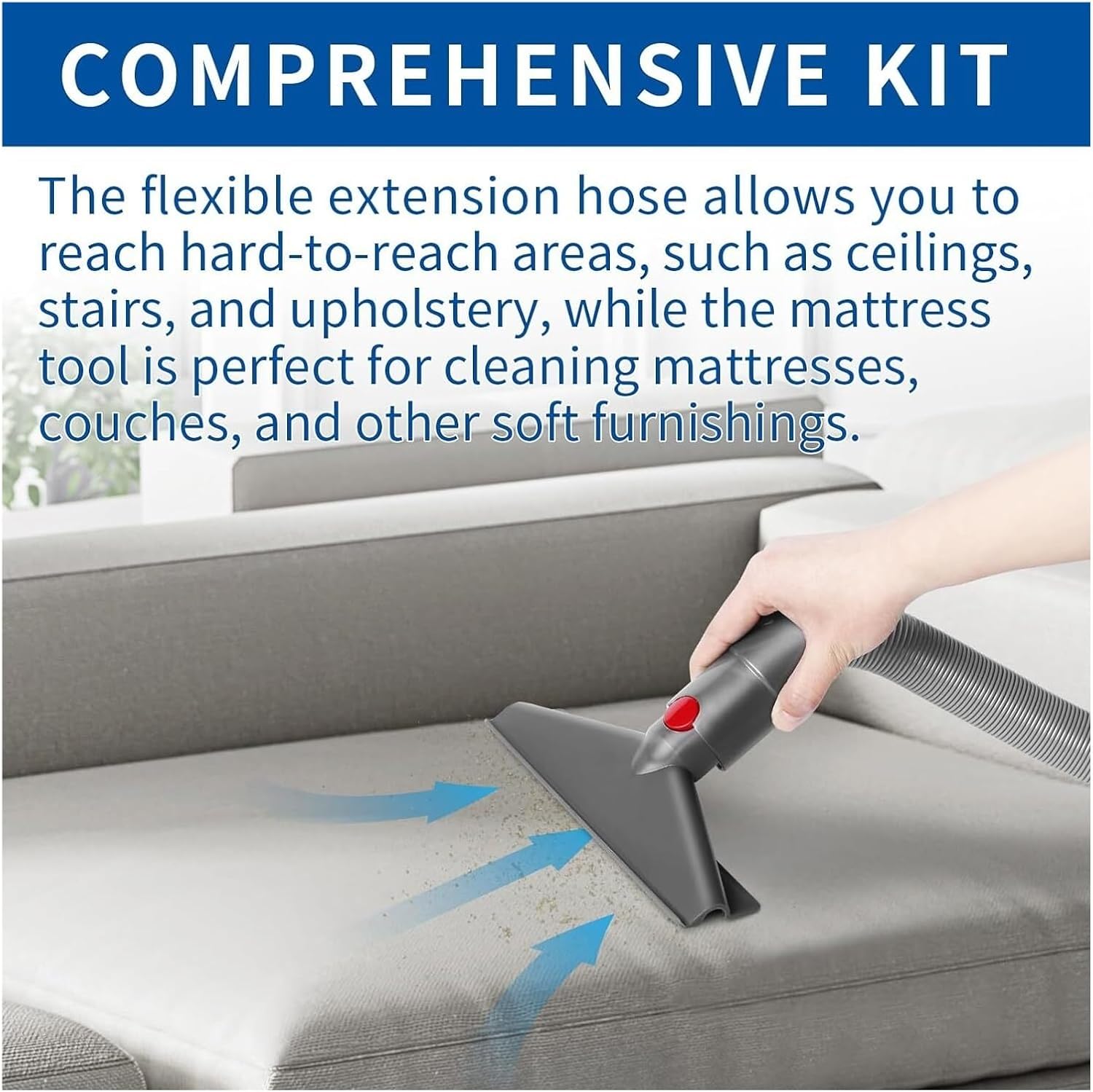 Replacement Brushes Nozzle ，Compatible for Dyson ，V15 V12 V11 V10 V8 V7 Accessories Tool Kit Cordless Vacuum Cleaner Nozzle Brush Spare Parts(2 pcs)