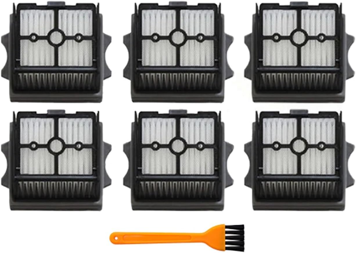 Compatible for Floor ONE S5 Combo Cordless Wet Dry Vacuum Cleaner Accessories Brush Roller and Filter Replacement Spare Parts(Orange)