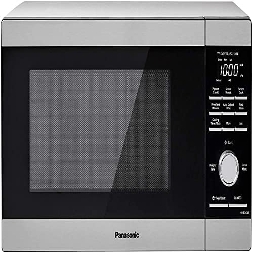 Panasonic NN-SD67LS Countertop Microwave Oven, 1100 Watt with Genius Sensor Cook and Auto Defrost, 1.3 cft, Popcorn Button Stainless Steel (Renewed)
