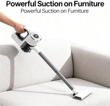 120W 15KPA Powerful Cordless Stick Vacuum Cleaner - 900ML Large Dust Cup, Lightweight Vacuum for Home Hardwood Floors Carpets