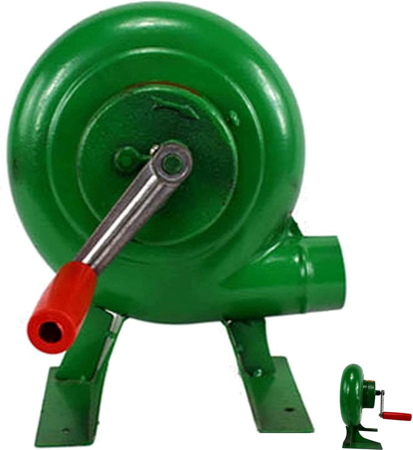 Hand Crank Blacksmithing Forge Blower Popcorn Fan Manual Fan Grill Fire Starter Flame Exciter With Duct Iron Gear Manual BBQ Blower For Outdoor Fireplace Hiking Barbecue Too(Size:350W,Color:One Color)