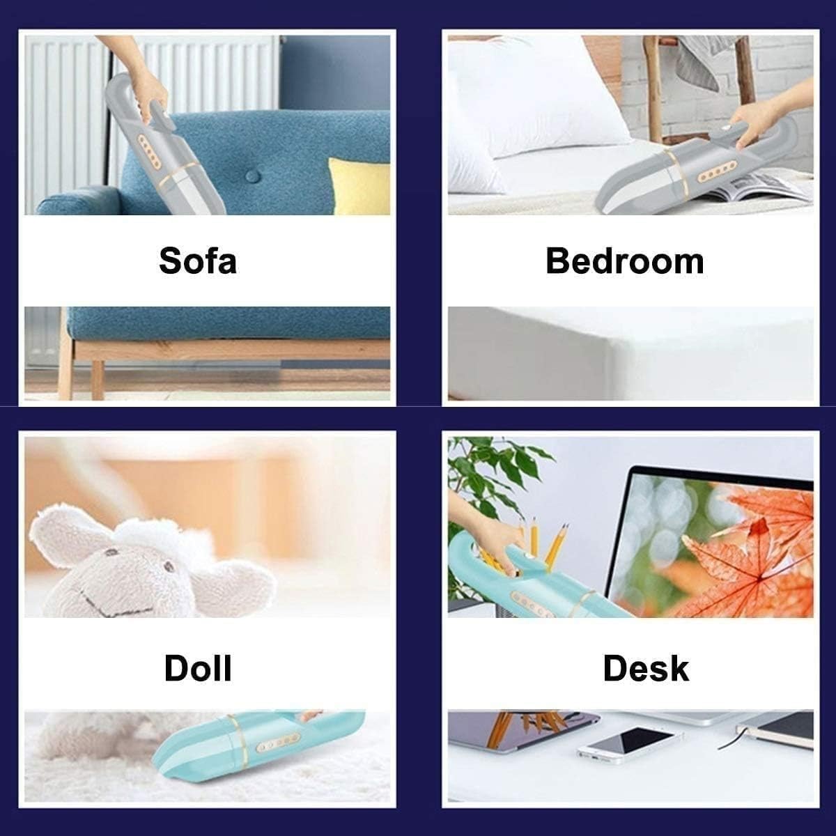 Handheld Vacuum, Hand Vacuum Cordless with Powerful Cyclonic Suction, Handheld Vacuum Cordless Powered with Rechargeable Quick Charge Tech, Lightweight Dry for Home and Car Cleaning(Black)