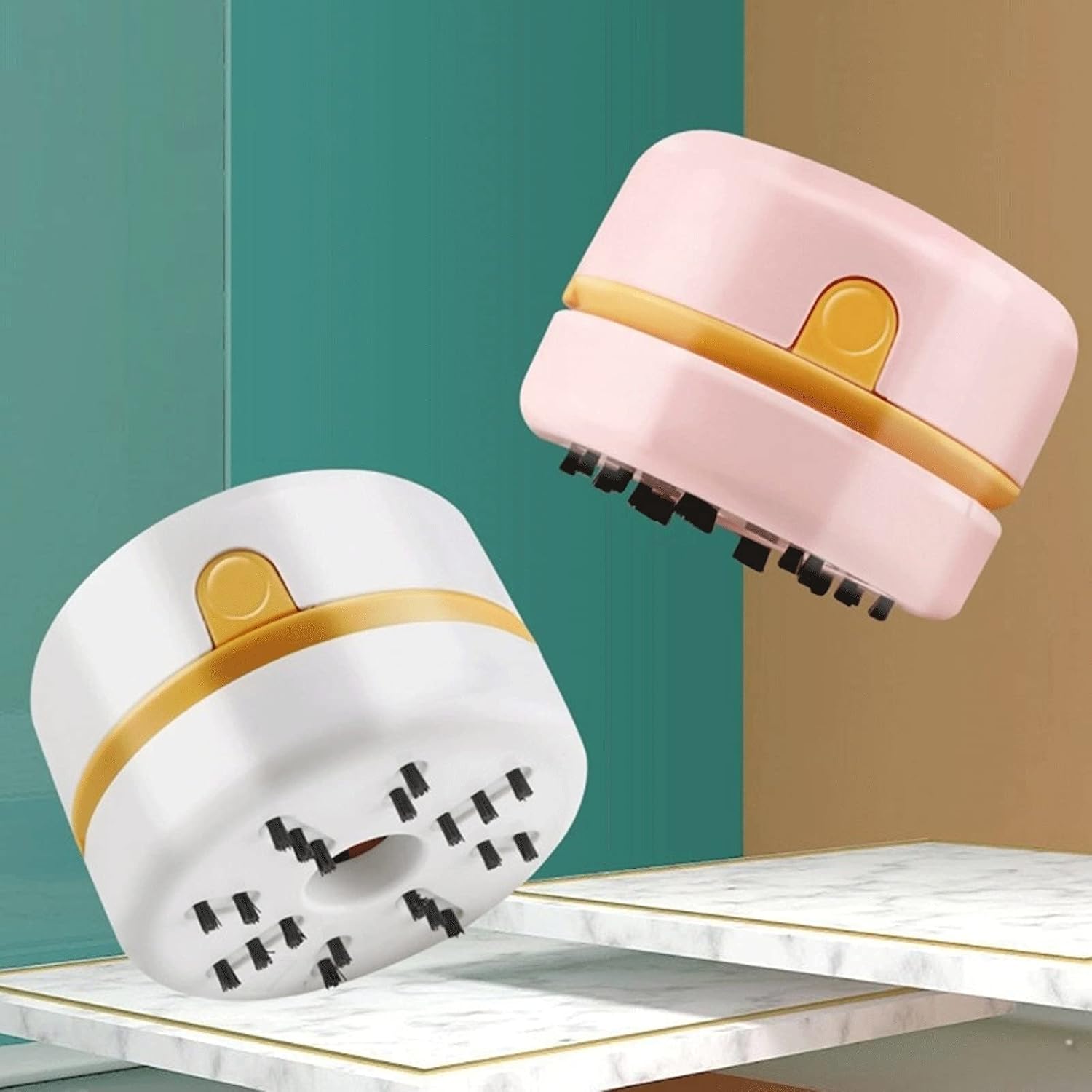 Vacuum Cleaner Hand Held Cleaner USB for Home Car Clean Portable (Color : Pink)