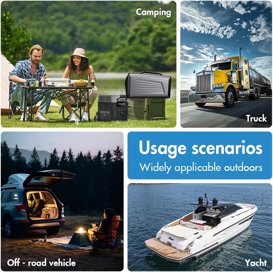 Portable Air Conditioner for Camping Outdoor and Indoor Use, 5200BTU Fast Cooling Capacity for Tent AC，Quiet Air conditoning For Small Rooms，Pet House Black Grey