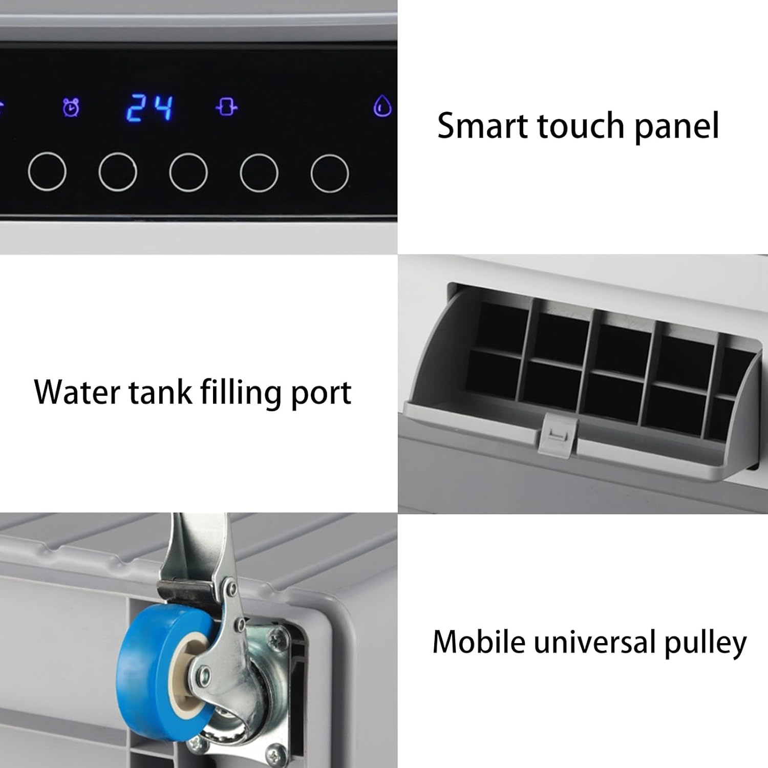 Evaporative Air Cooler, Water Tank, Swamp Cooler, Outdoor Use, for Commercial, Industrial, Garage, Portable Air Conditioner