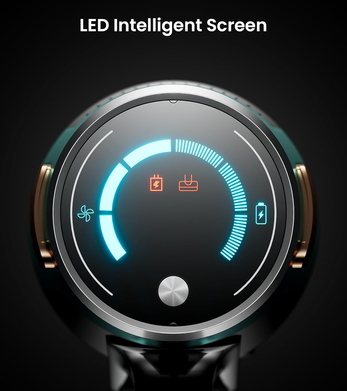 Cordless Vacuum Cleaner, Upgraded 580W 48KPA 65Mins Vacuum Cleaners for Home, Cordless Stick Vacuum Cleaner with Self-Standing and LED Screen, Anti-Tangle Wireless Vacuum for Pet Hair/Carpets/Floors