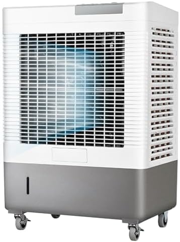 Industrial Air Conditioner Portable Evaporative Air Cooler Swamp Cooler with 10.6 Gallon Tank, 3 Speed Settings, Ideal for Cooling Homes, Garages, and Patios