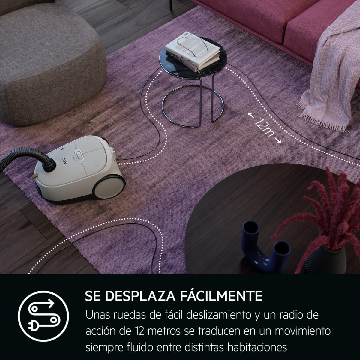 AEG AB61H6SW Plastic Vacuum Cleaner