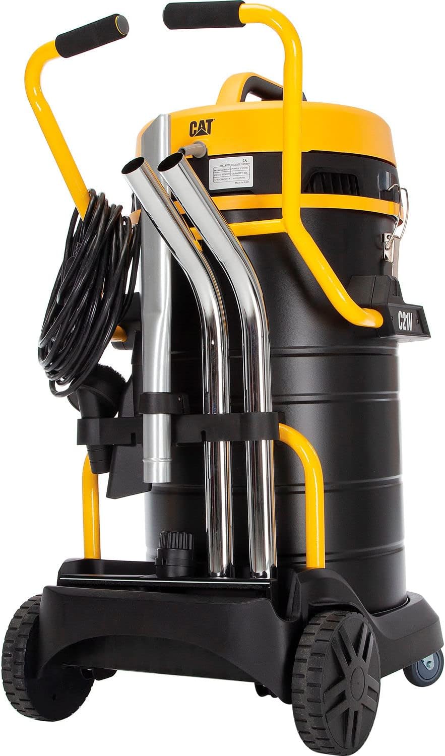 Cat Stainless Steel HEPA Wet/Dry Shop Vacuum, 21 Gallon Cap.