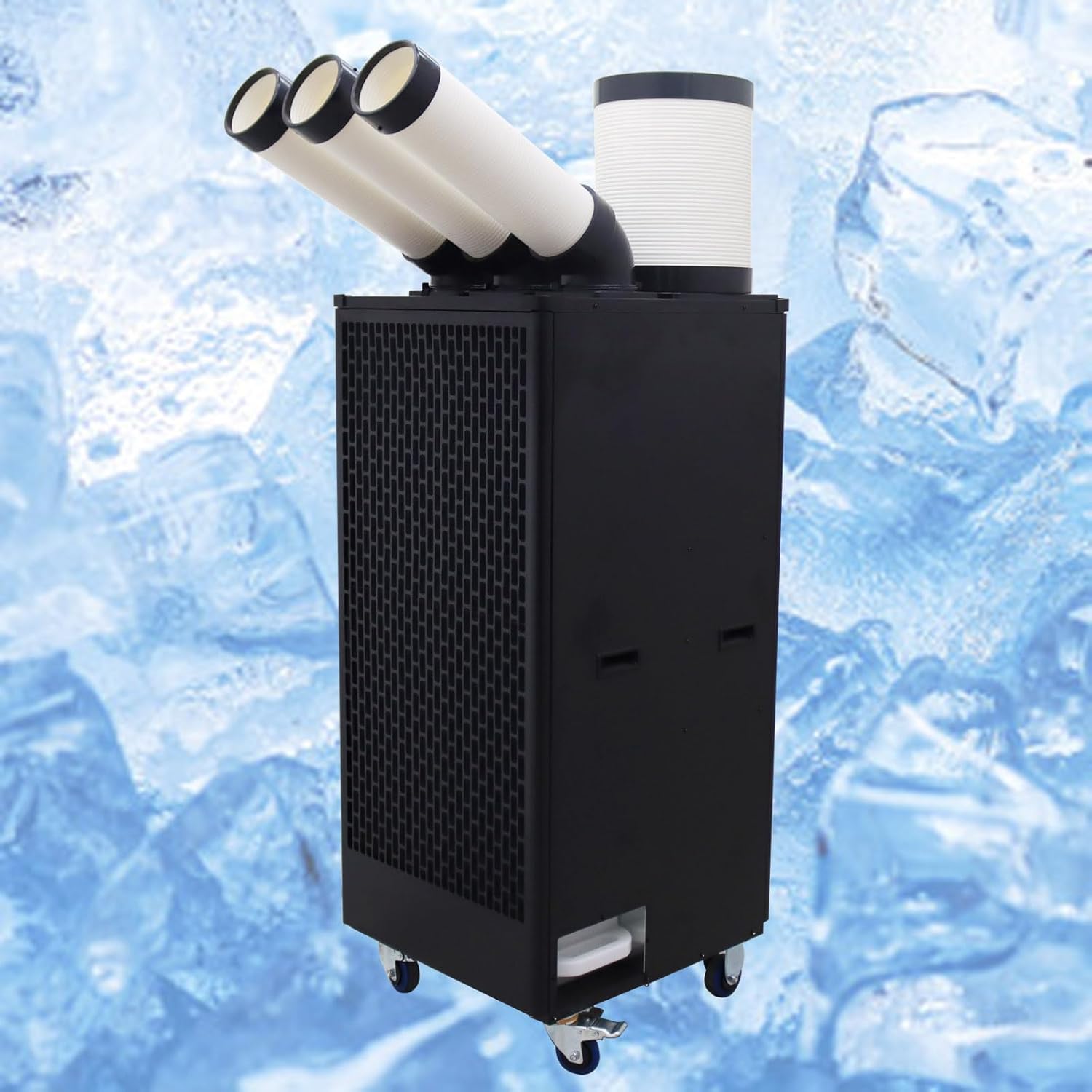 Portable Air Conditioner Industrial Spot Cooler Mobile Cooling Aircon with 13L Large Tank and Wheels for Hospital Warehouse Workshop 220V 2500W