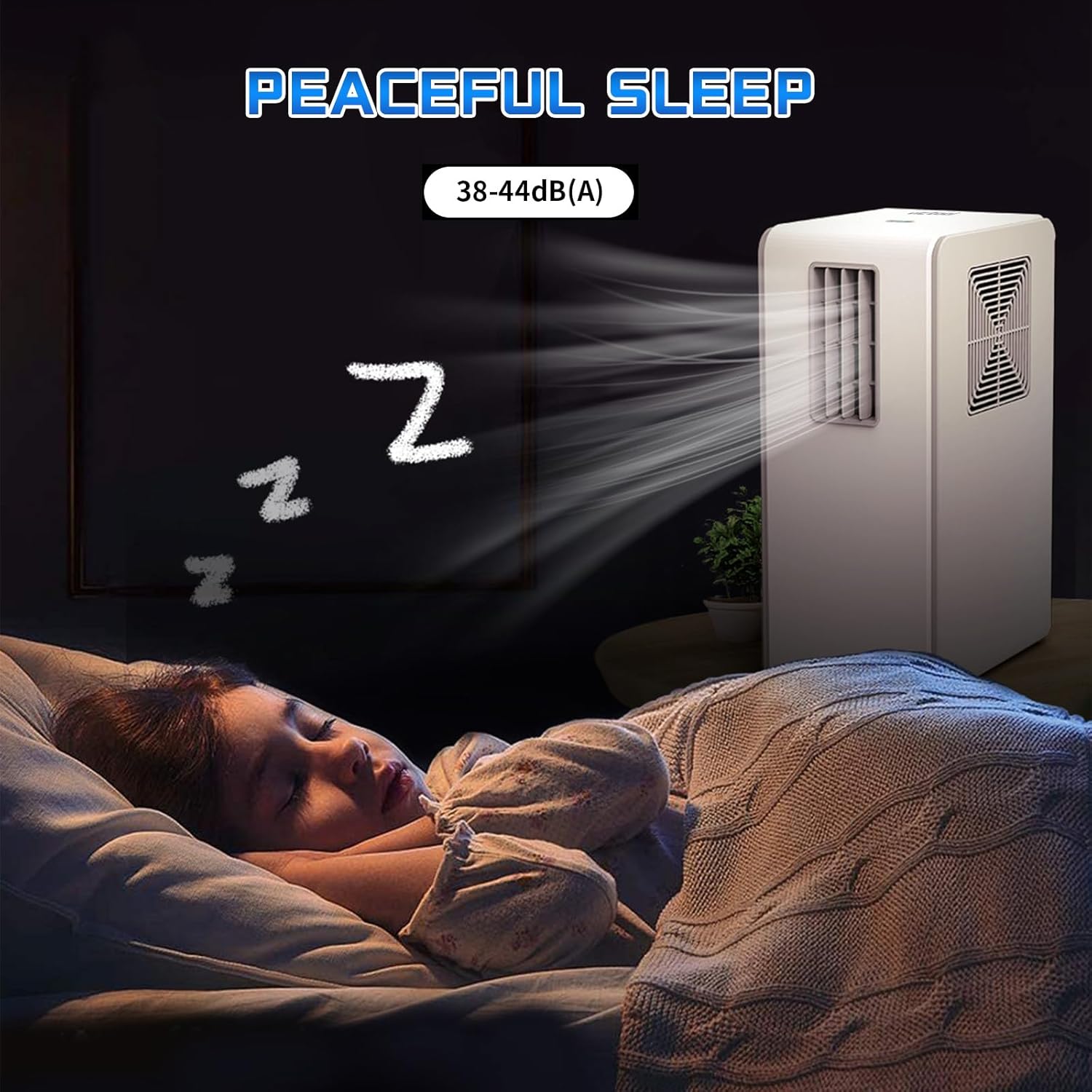 Portable Mobile Air Conditioners, Low Energy Consumption Air Circulator with Cooling and Dehumidifying Functions, dehumidifier for use in kitchen, living room, bedroom, garage