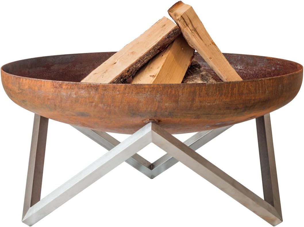 Curonian Memel Solid Steel Large Fire Pit