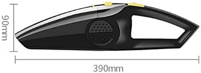 120W Portable USB Home Car Vacuum Cleaner for Auto Cars Suction Home Handheld Cordless Wet and Dry Dual Use Cleaning Tool(Color:Black)