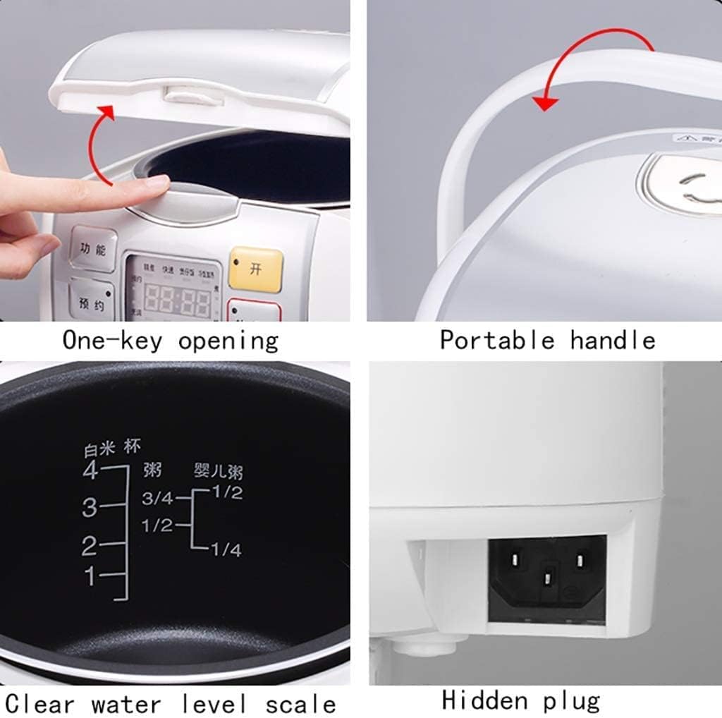 Rice Cooker, 24 Hours Appointment, Household 2L-400W, Smart Insulation, Multi-function Small Appliances, Suitable For 2-4 People