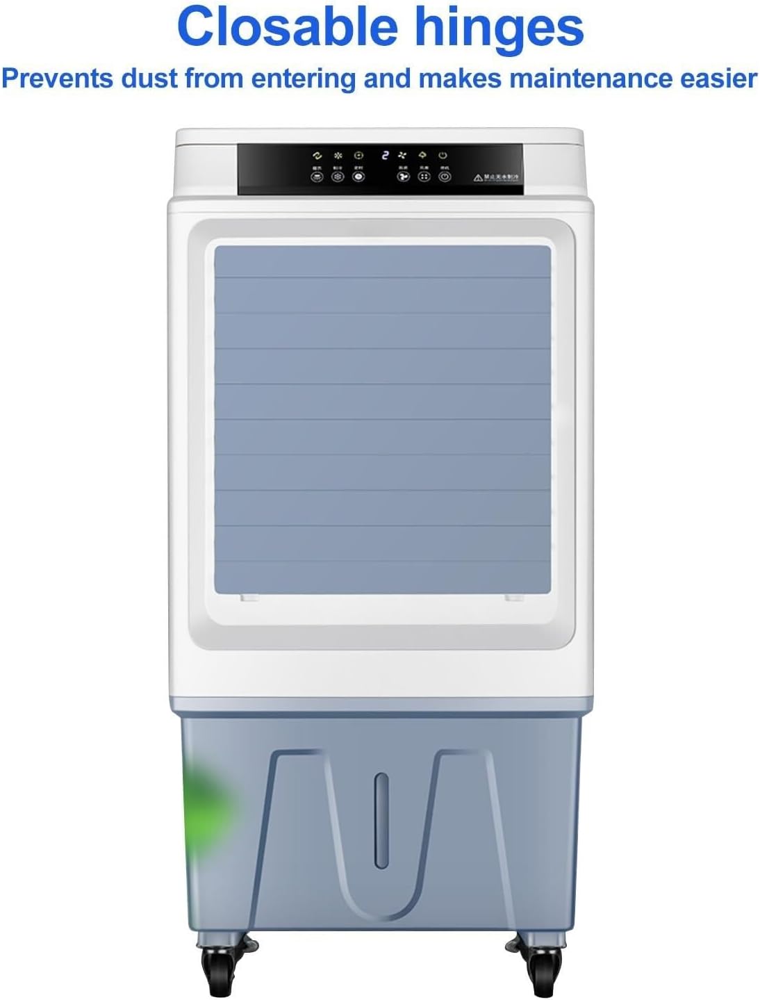 Portable Air Conditioner, 50L Swamp Cooler, 3-Speed Fan, Evaporative Air Cooler with Remote, 120° Oscillation, 4 Ice Crystals, Ideal for Home & Large Spaces