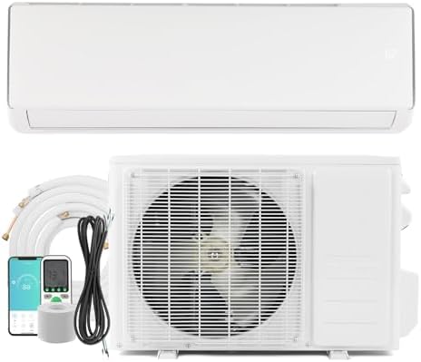 Bonnlo 17000BTU Wifi Enabled Mini Split Air Conditioner & Heater, 17 SEER2 230V Inverter Ductless Wall AC Unit with Pre-Charged Condenser, Heat Pump & Installation Kit
