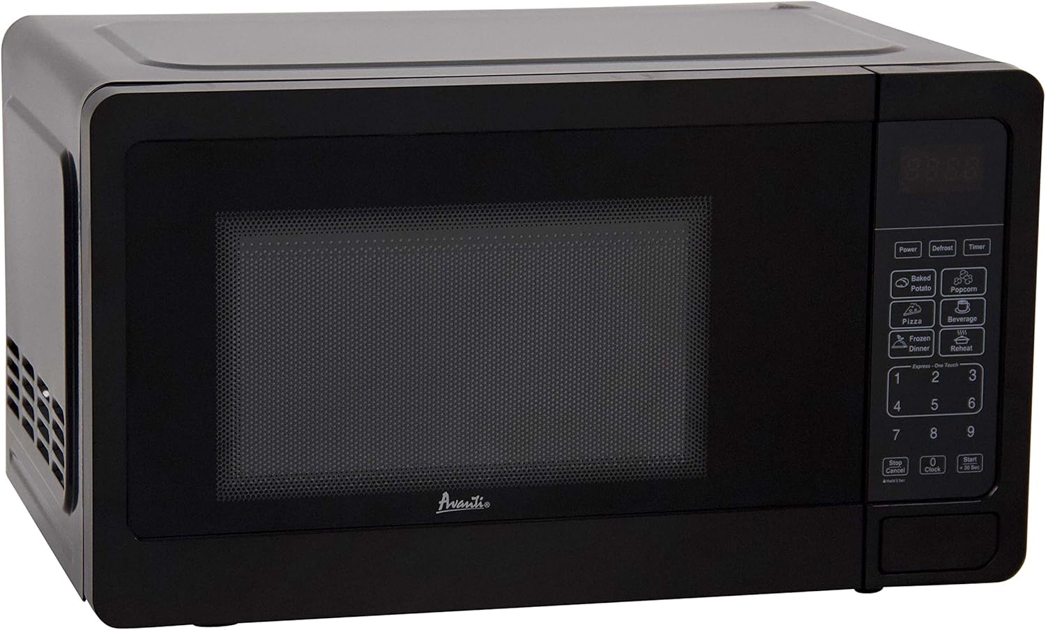 Avanti Microwave Oven 700-Watts Compact with 6 Pre Cooking Settings, Speed Defrost, Electronic Control Panel and Glass Turntable, 0.7-Cu.Ft., Black
