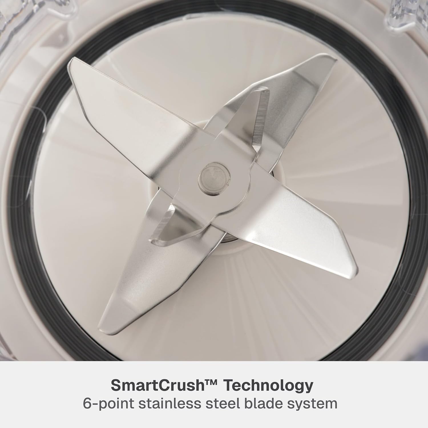 Thymes & Tables1100W Countertop Blender with 57oz Pitcher & 25oz To-Go Cup, Sand -White