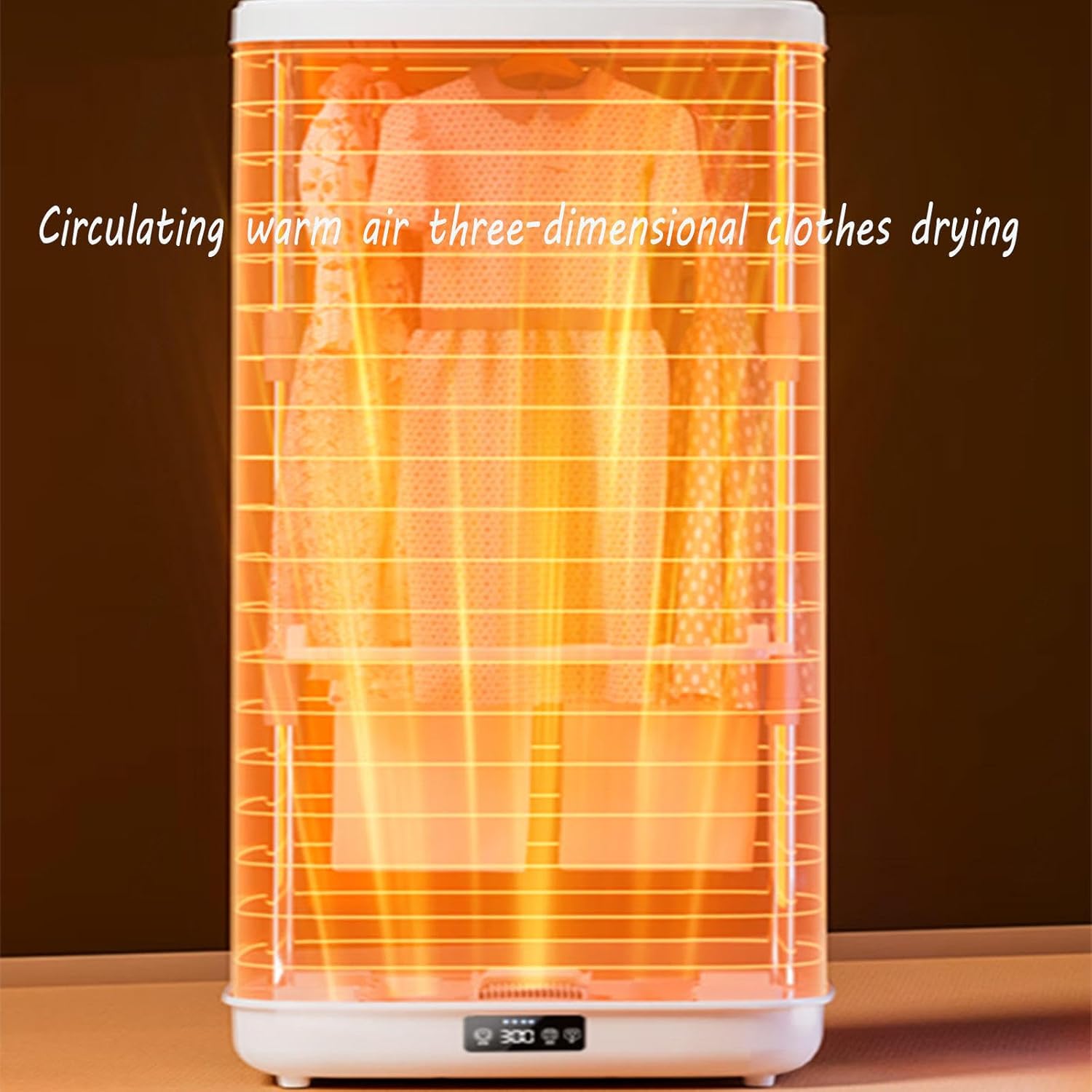 Folding Steam Closet, Automatic Clothes Folding Machine with Remote, Heated Clothes Drying Rack 900w for Rvs, Apartments, Travel, Dormitories