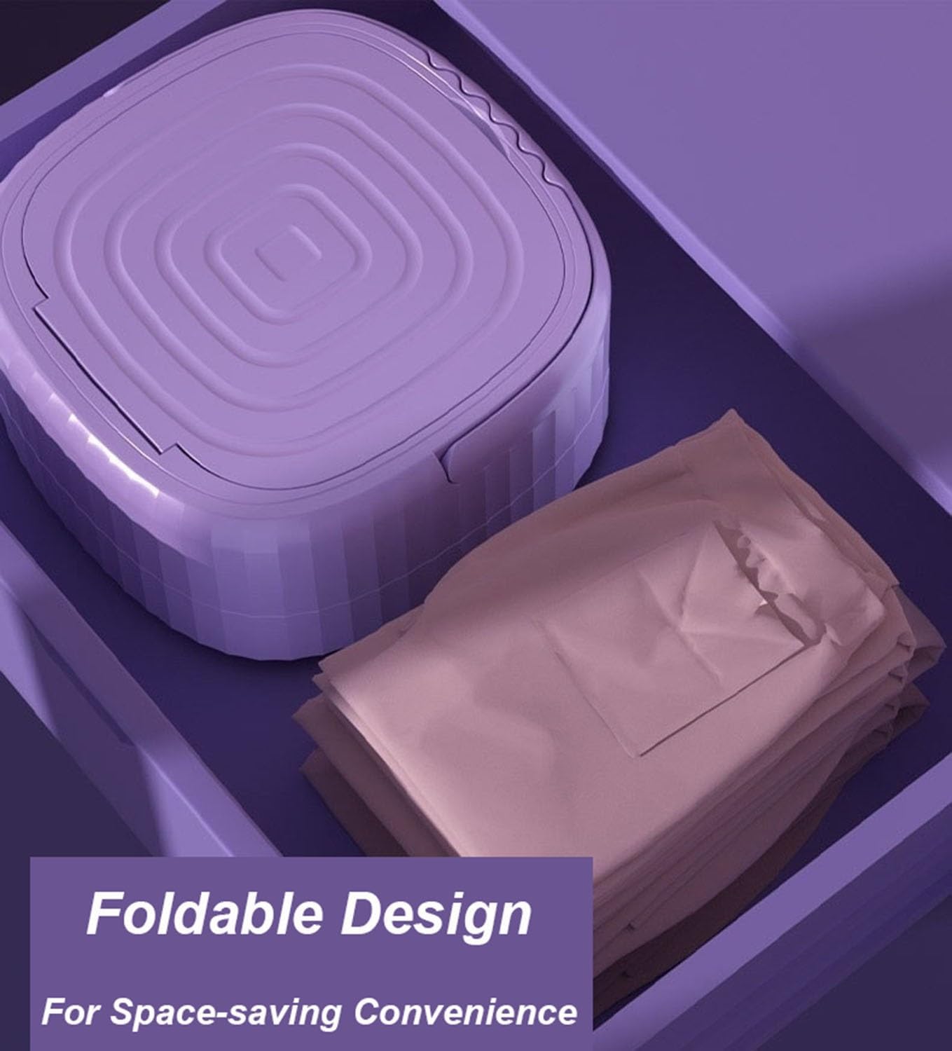 Mini Washer Machine, Semi-automatic Laundry, Foldable Washer And Dryer Combo Portable For Socks, Baby Clothes Or Small Items, Camping, Apartment, RV, Travel, Gifts