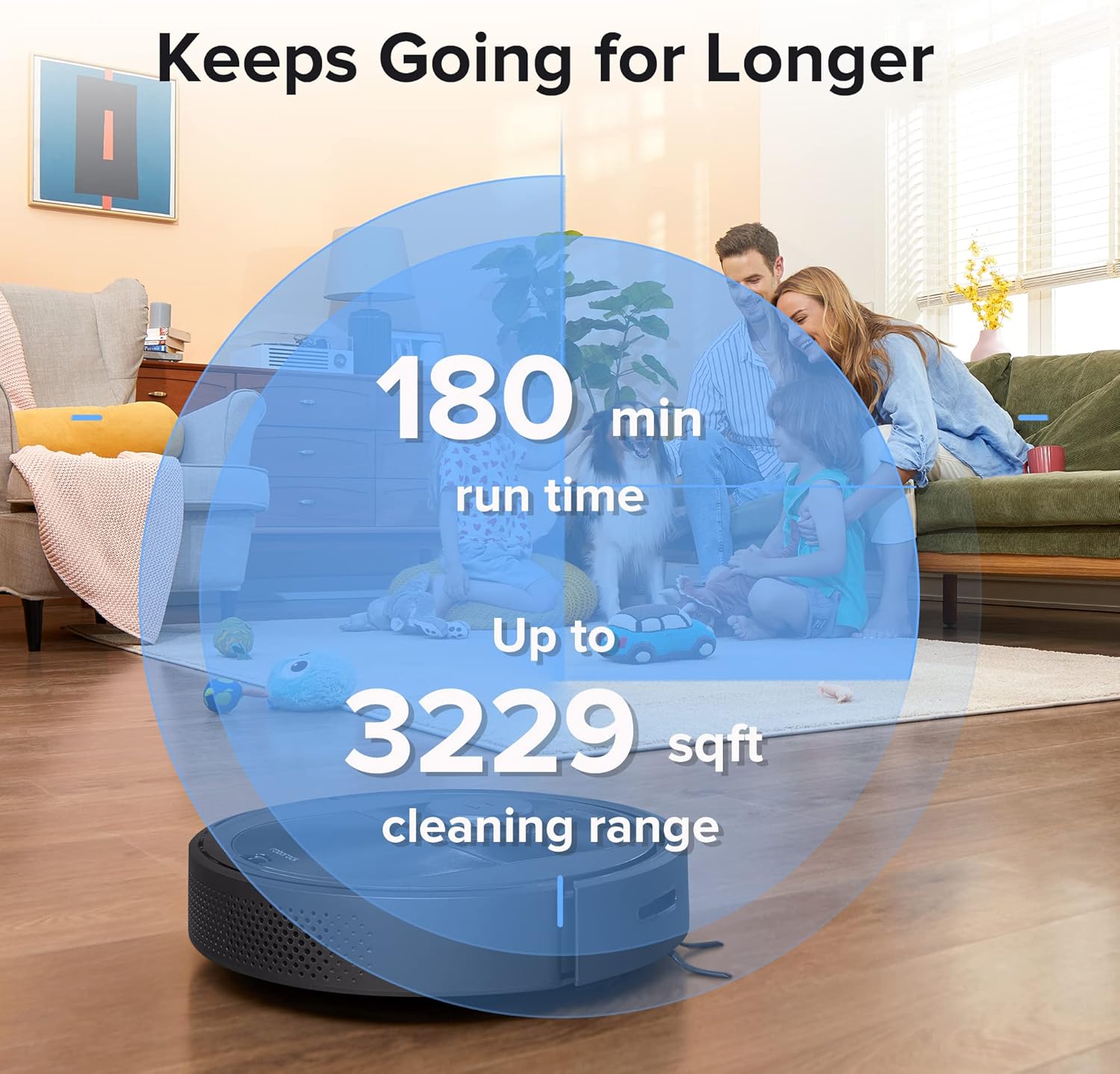 roborock Q5+ Robot Vacuum with Self-Empty Dock, Hands-Free Cleaning for up to 7 Weeks, 2700Pa Max Suction, 180mins Max Run-Time, Compatible with Alexa, Perfect for Hard Floors, Carpets, and Pet Hair