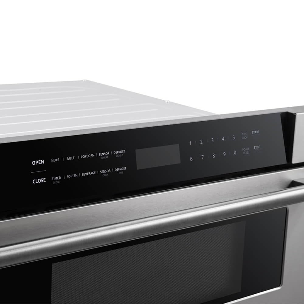 FORNO Capoliveri 30 Inch Stainless-Steel 1000 Watts Microwave Drawer 1.2 cu.ft.