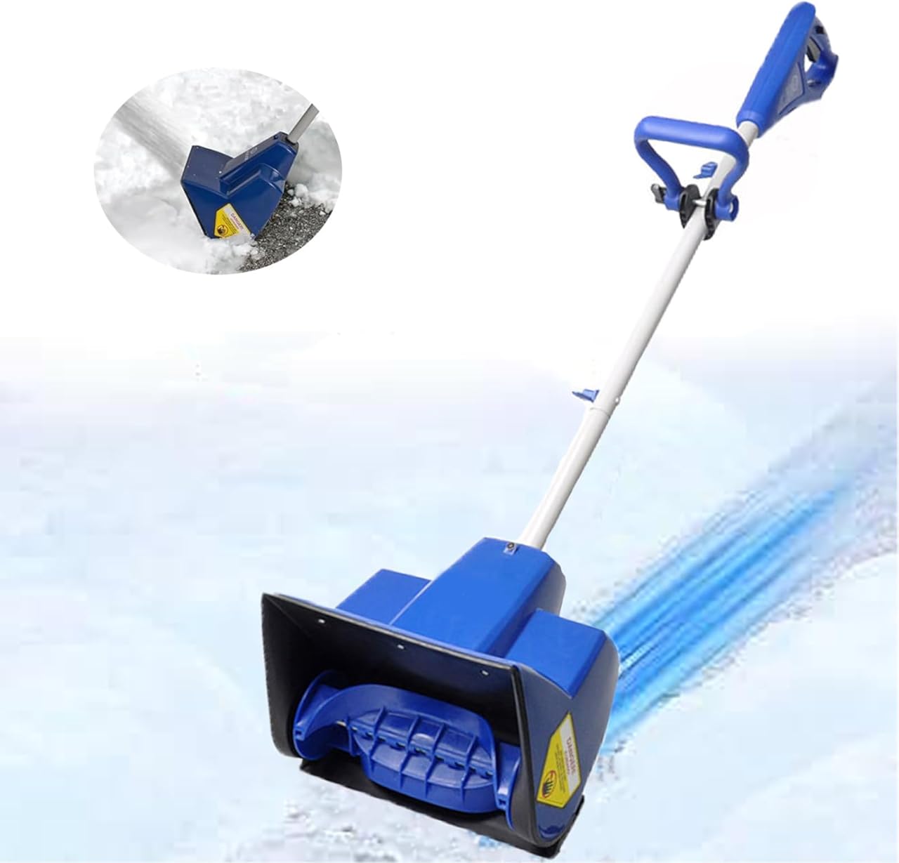 Cordless Snow Shovel, 12Inch Battery Powered Snow Blower, Electric Snow Shovel, 26 Feet Snow Throwing Distance, 4.0Ah Battery & Quick Charger,TwoBattery