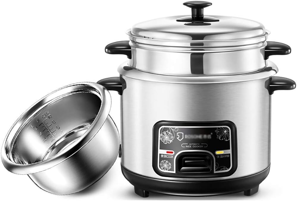 Picnic Bag H-O Rice Cooker (2 Liter / 400W / 220V) Home Intelligent Insulation Multifunction Stainless Steel Inner Pot Spoon Steamer and Measuring Cup Dorm Small appliances can Hold up to 2 People